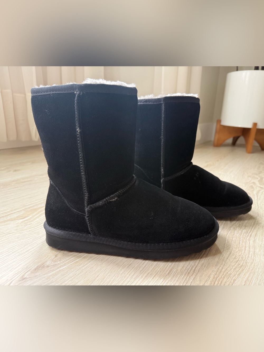 Quince Australian Shearling Mid Calf Boots- W8